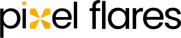 Pixel Flares logo horizontal